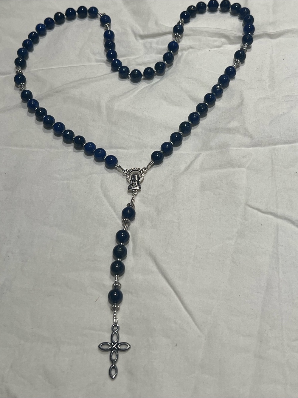 Blue lapis rosary